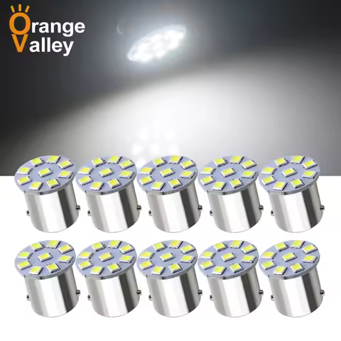10PCS Hot Sale 1156 BA15S P21W LED Car Auto Indicator Turn Side Light Parking Bulb Lamp DC 12V 24V