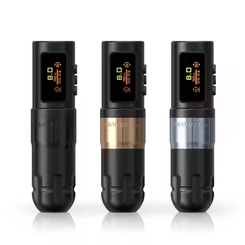 Ambition Shura-X Wireless Tattoo Pen - 3.5mm/4.0mm Stroke, 1800mAh Battery, Double Bearing Direct Dr