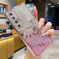 Casing XIAOMI 10S XIAOMI 10 LITE XIAOMI 10 Bow Gradient Sparkling Pink Cute Bear Phone Case