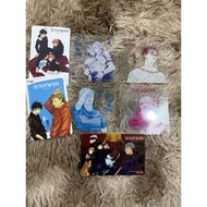Accessories - JJK rounded corner cards (Jujutsu Kaisen) Set of 7 cards as shown in the photo (PVC wi
