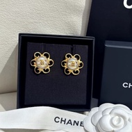 Chanel 耳環23C太陽花大號珍珠雙C耳環 2023C太陽花系列