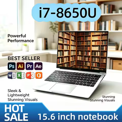 Intel i7 8650U 15.6 Laptop 4C8T 1.9 4.2GHz 8MB 15W 32GB RAM 2TB 1TB SSD 1920x1080 Gaming Office Pro 