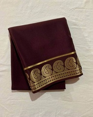 [PRE-ORDER] Mysore Silk saree With Broad Contrast Border