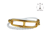 Hermès [Paris Station Second-Hand Brand Specialty Store] ** HERMES * Roulis Double Tour Glacier Whit