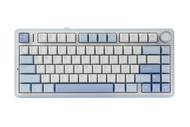 Bàn phím AULA F75  (Xanh nhạt + Trắng + Xanh đậm/ Grey Wood V3 Switch) F75BWG