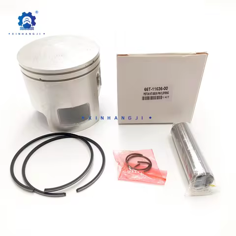 Piston (0.50Mm O/s) 66T-11636-00 for Yamaha Outboard Motor 2-stroke E40/40X +0.5MM 66T-11636-01 Diam