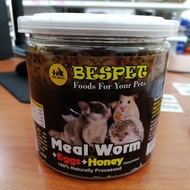 BESPET High Protein Dehydrated Meal Worm 60G / Ulat roti kering makanan hamster hedgehog sugar glide