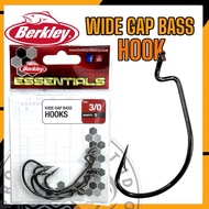 Berkley Essentials wide gap Bass hook #1/0 - #3/0 worm hook fishing hook mata kail sp sp hook