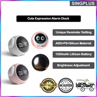 New Alarm Clock Upgrade Cute Emoji Multifunctional Bedside Voice Control Night Light Snooze Chargeab