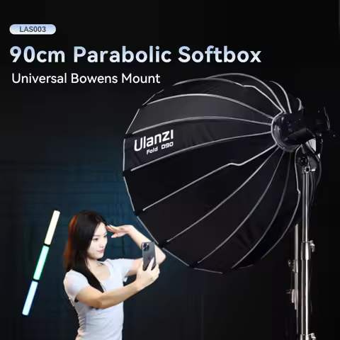 Ulanzi LAS003 90cm Parabolic Softbox Universal Bowens Mount for Portrait Photography Live Streaming 