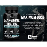 ZealsL-Arginine-3000mg,150Tablets|NitricOxideBooster|LArginineforMen&Women|SupportEnergy,Circulation