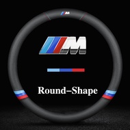 【New】BMW Leather Steering Wheel Cover For BMW E90 E60 F20 F21 F22 F23 F45 F46 F30 F31 F34 F32 F33 F3