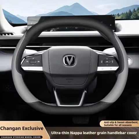Leather Car Steering Wheel Cover for Changan Univ Unik Unis CS55 PLUS 2022 2023 2024 2025 Changan Qi