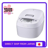 TIGER 5.5-Component Pressure IH Rice Cooker 5.5-Component Pressure IH Cooker, Far-infrared 5-Layer Earthen Pot Coated Kettle, Grain-Retaining, Easy to Clean, Matte White JPV-A100WM  Brand: TIGER MACHINE BOTTLE Capacity 1 L