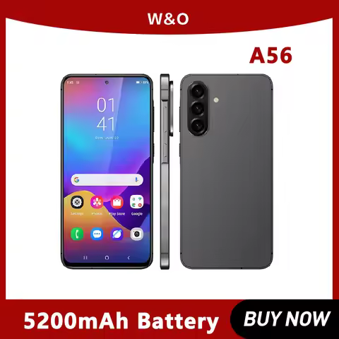 Global Version Smartphone W&O A56 4G Android 14 Dual SIM 6.7 Inch HD+ 8GB+128GB Mobile phone 5200mAh