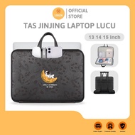 Sleeve Handbag Sarung Laptop Samsung Chromebook 3 4 11.6" Lucu Leather
