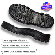 Out Sole Alas Telapak Bawah Karet Sepatu Safety King Gunung Jogger PDL Warna Hitam Anti Licin