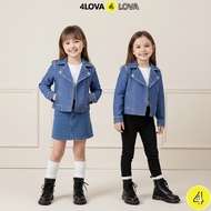 Jacket Jeans Demin Girls 4LOVA Big Size Soft Jeans, No Fade Korean Style