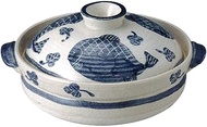 28-15468/2-977919 Earthenware Pot, Blue, No. 8, 9.8 inches (25 cm), 0.4 gal (1.9 L), Lightweight, Di