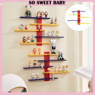 5 Tiers Toys Display Rack Wall-Mounted Mystery Box Figures Blind Box Doll Organizer Stand Rack
