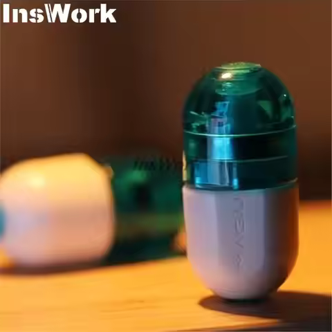 GAO STUDIO EDC Luminous Blue Magnetic Capsule Toys Hand Spinner Fidget Toys