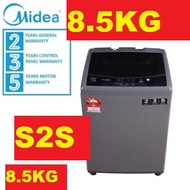 Midea Fully Auto Washing Machine 8.5kg MFW-852S/MESIN BASUH 8.5KG