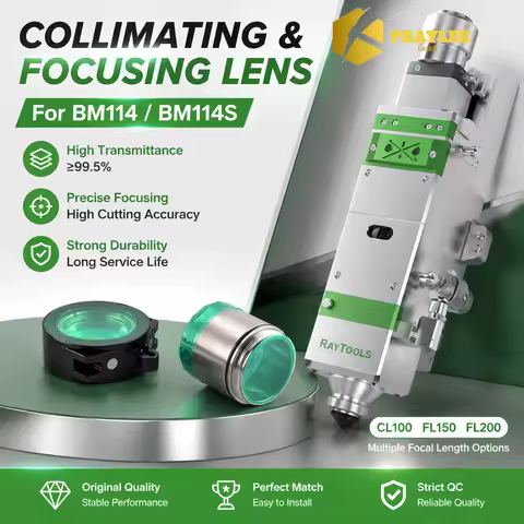 BM114/BM114S Raytools Original Laser Collimating Focusing Lens D37 CL100/FL150/FL200 For BM114/BM114