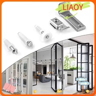 LIAOY Bi Fold Door Pivots, Durable Stainless Steel Closet Door Brackets, Accessories Hardware Guide Wheel Track