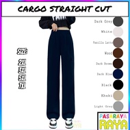KGT CARGO Bamboo Slack Cargo Pinggang Getah 230GSM 4 POCKETS Ladies Cargo Pants Seluar Cargo 1988