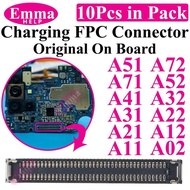 10cs USB Charging FPC Connector For Samsung A51 31 A71 A41 A21 A52 A32 A22 A12 A72 A02 Charger Plug 