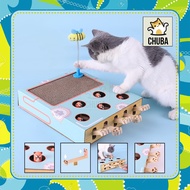 【READY STOCK 】Cat Toy Wooden Hit Gophers Scratcher Hamster Cat Scratch