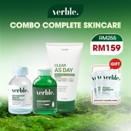VERBLE Complete Skincare Combo Verble Serum Pitted Scar + Acne Essence VERBLE + Clear As Day Anti-An
