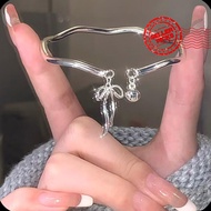 Korean Ins Bow And Bell Bracelet For Women Fashion Opening Adjustable Bracelet Lover Friendship B2y5
