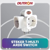 Terbaru Steker T Arde Dutron Switch Colokan Cabang 3 Saklar On Off