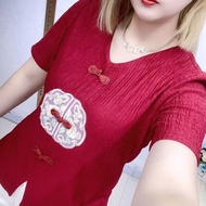 Short Womens T-shirt 2025 Summer New V-neck Versatile Slimming Fashion Loose Casual Top