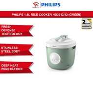 Philips 1.8L Rice Cooker HD3212/32 (Green)