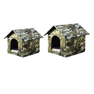 [kanye2dc] Stray Cats Feral Cats Warm House Weatherproof Pet Supplies Kitty Bed for Outdoor Cats, Wi
