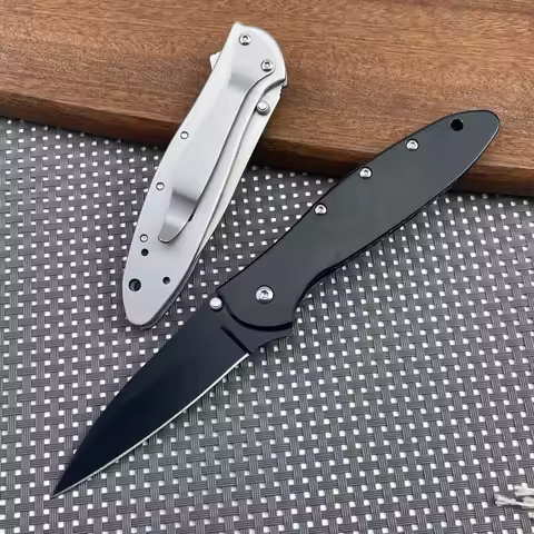 1660 Outdoor Folding Pocket Knife Exquisite Knife 14C28N Blade 410 Stainless Steel Handle Camping Fr