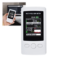 Multi-Field EMF Meter RF Gauss Meter Electromagnetic Electric RF Field Strength Tester with Warning 