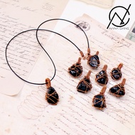 Black Spar [ Chakra Chakra Chakra] purification stone necklace supports meditation (read content)