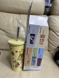 小熊維尼保溫杯連飲管