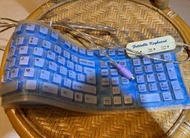 二手新品 FOLDABLE KEYBOARD MODEL FOLD-2000 折疊電腦鍵盤 好攜帶 PS2接頭 可自行買轉接頭為USB