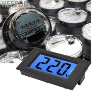 HEEPDD YB5135D Digital AC Voltmeter LCD Blue Backlight 2 Wires Voltage Tester Panel Meter Car Motorc