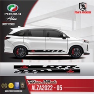 👍 PERODUA ALZA 2022 CAR BODY STICKER SET ALZA2022 - 05