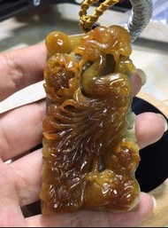 緬甸天然翡翠    丹鳳朝陽  吊墜