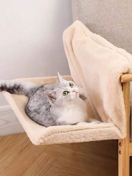 1 Set Cat Window Perch: Includes Soft Cushion For Spring/Summer And Autumn/Winter, Plus Bracket. Spa