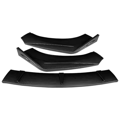 For Honda Step Wgn Car Gloss Black Front Bumper Splitter Lip Chin Spoiler Body Kit Diffuser Protecto