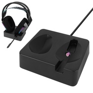 Geekria Headphone Charging Stand for Logitech G733 Lightspeed Wireless Gaming Headset, 3D Printed Re