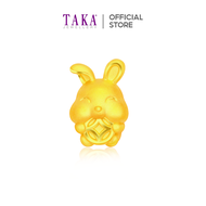 TAKA Jewellery 999 Pure Gold Charm Bunny with Coin