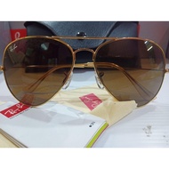 Rayban Fashion Brown Frame Bomber Sunglasses